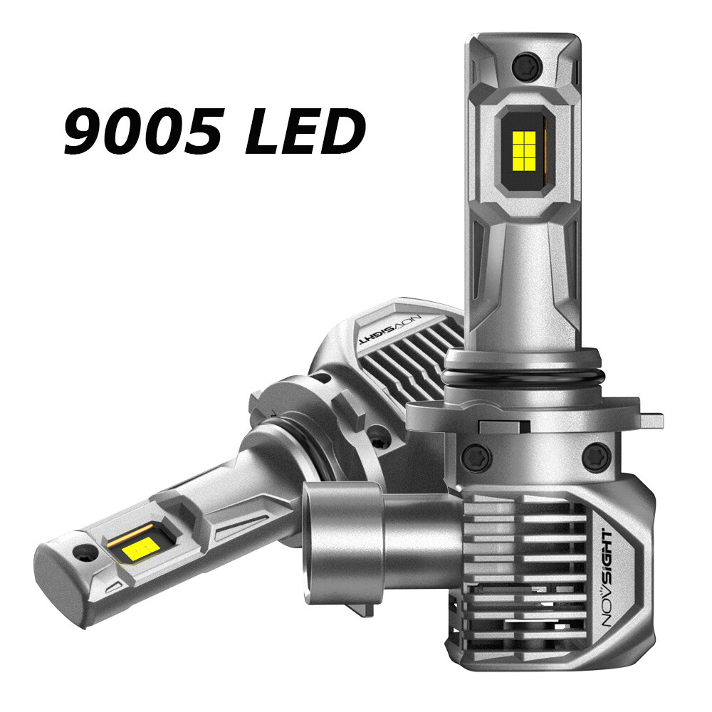 NOVSIGHT 9005 LED Headlight Bulbs High Lo Beam 300% Bright Lamp 100W 6500K White