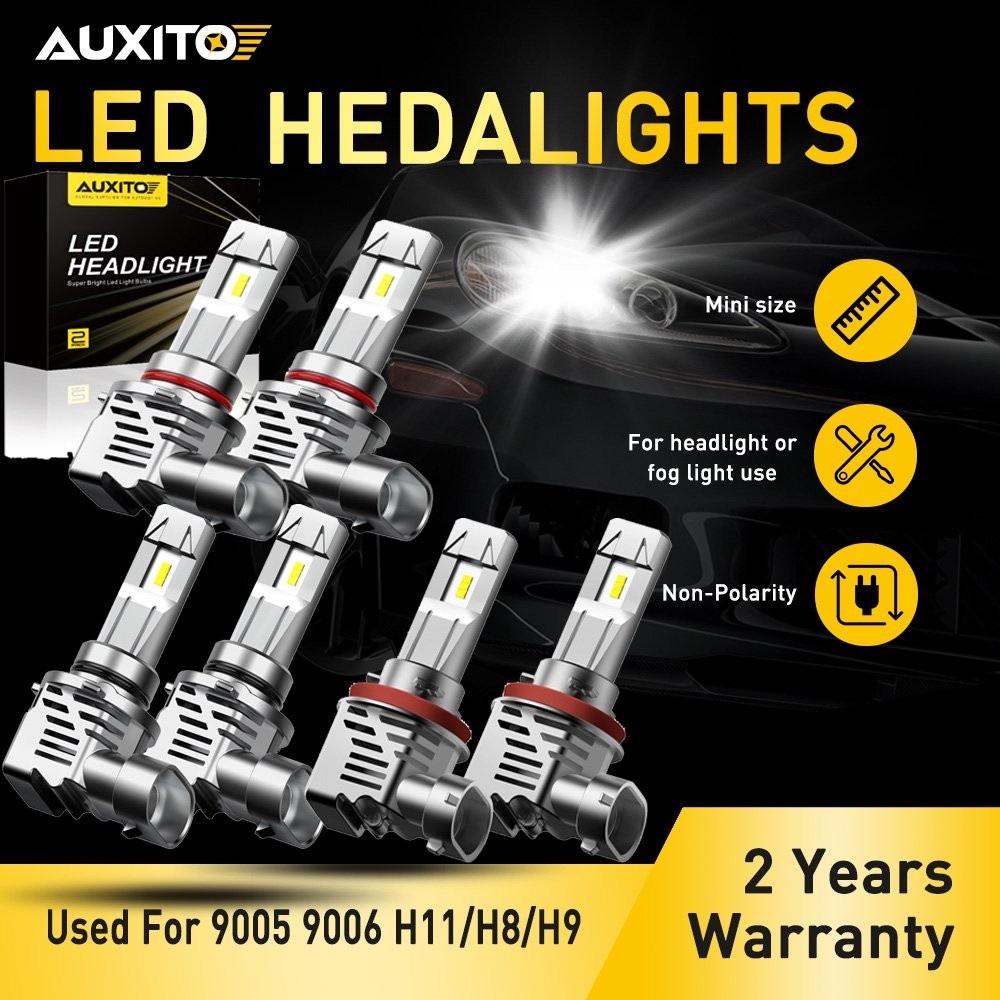 6X 9005+9006+H11 ZES LED Headlight Fog Light Hi-Low Bulb 6500K 180W 60000LM EAJ