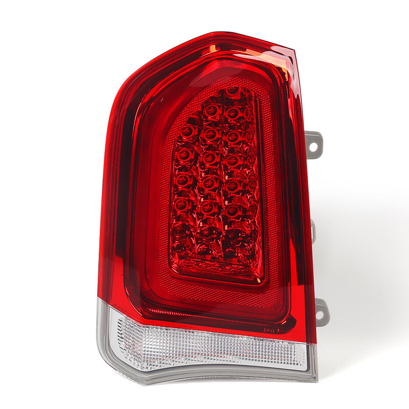 Pair Chrome Trim Full LED Tail Lights For 2015-2023 Chrysler 300 Brake Lamp Side