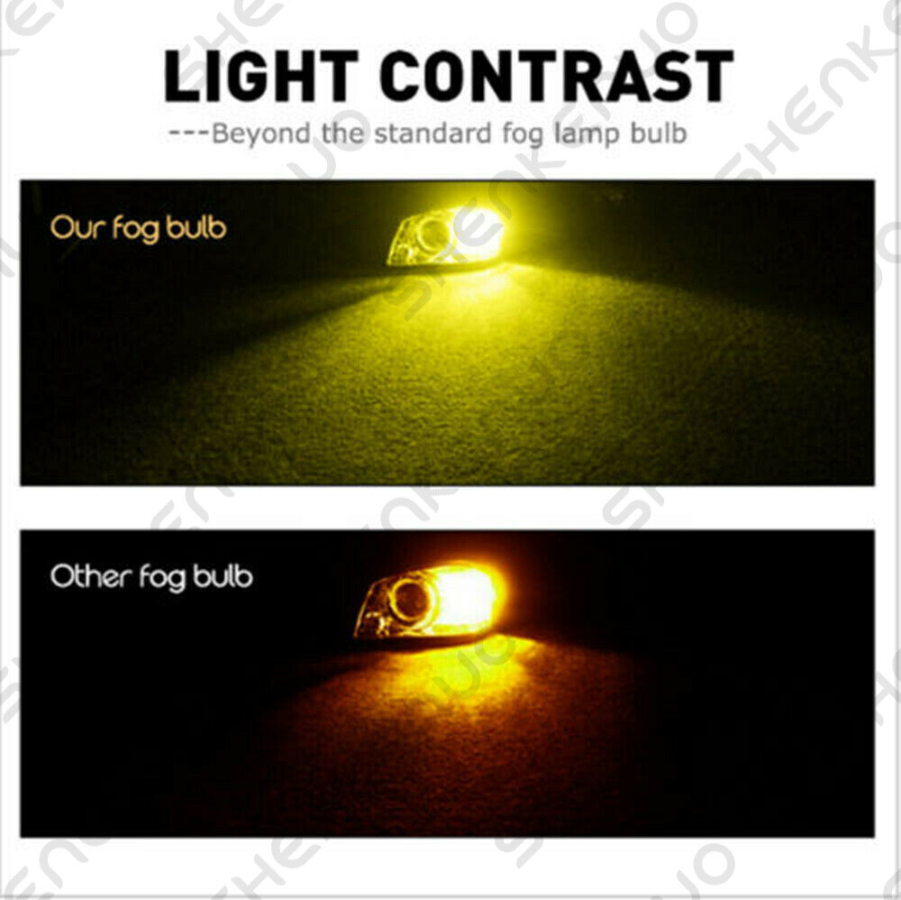 For Ford Explorer 2002-2010 – 2X Golden Yellow 9145 LED Fog Light Bulbs Lamp 80W