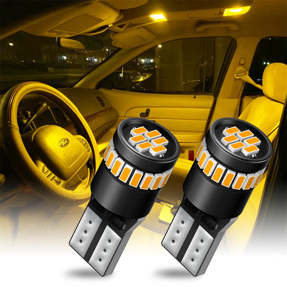 2-20X 168 194 192 2825 T10 LED Side Marker Interior Light Bulbs Amber Error Free