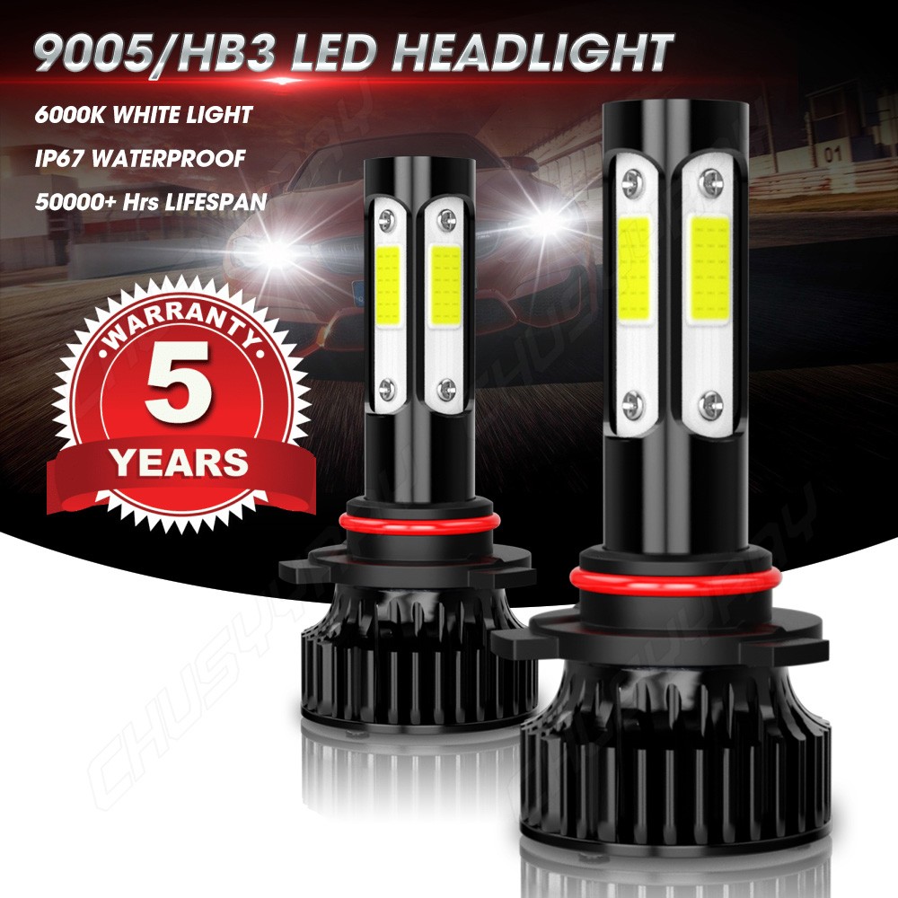Combo 9005+H11 LED Headlight Super Bright Bulbs Kit White 20000LM High/Low Beam