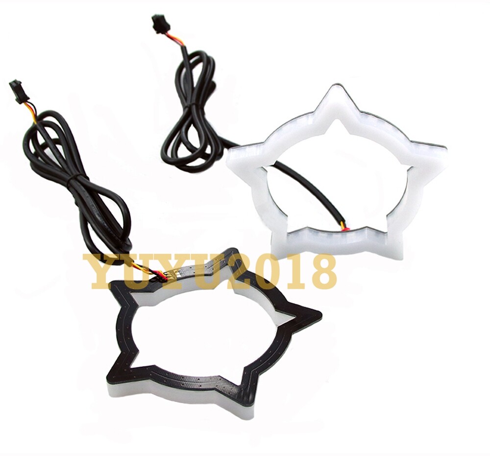 Dream color Star halo Flow Chasing RGB Turn Signal DRL bluetooth angel eye lamp