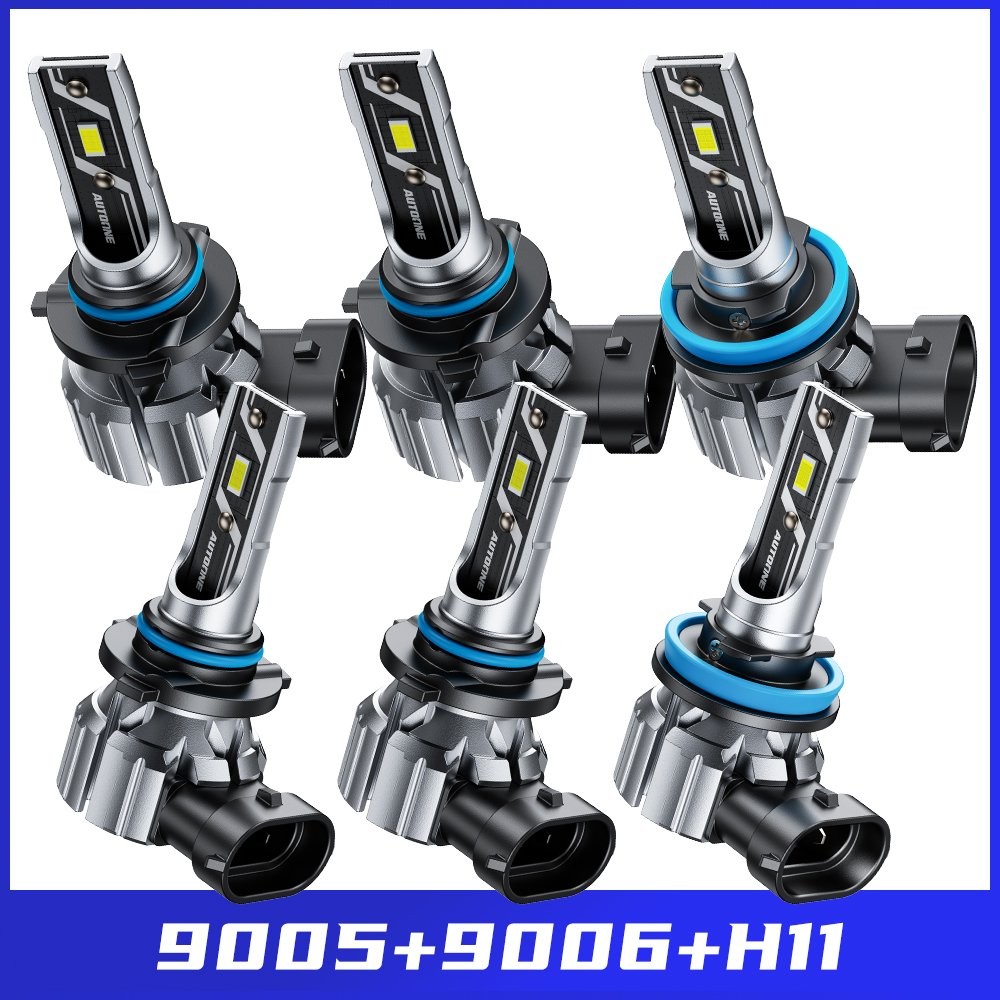6PCS CANBUS 9005 9006 H11 LED Headlight Fog Lamp Bulb Kit 120000LM High/Low Beam