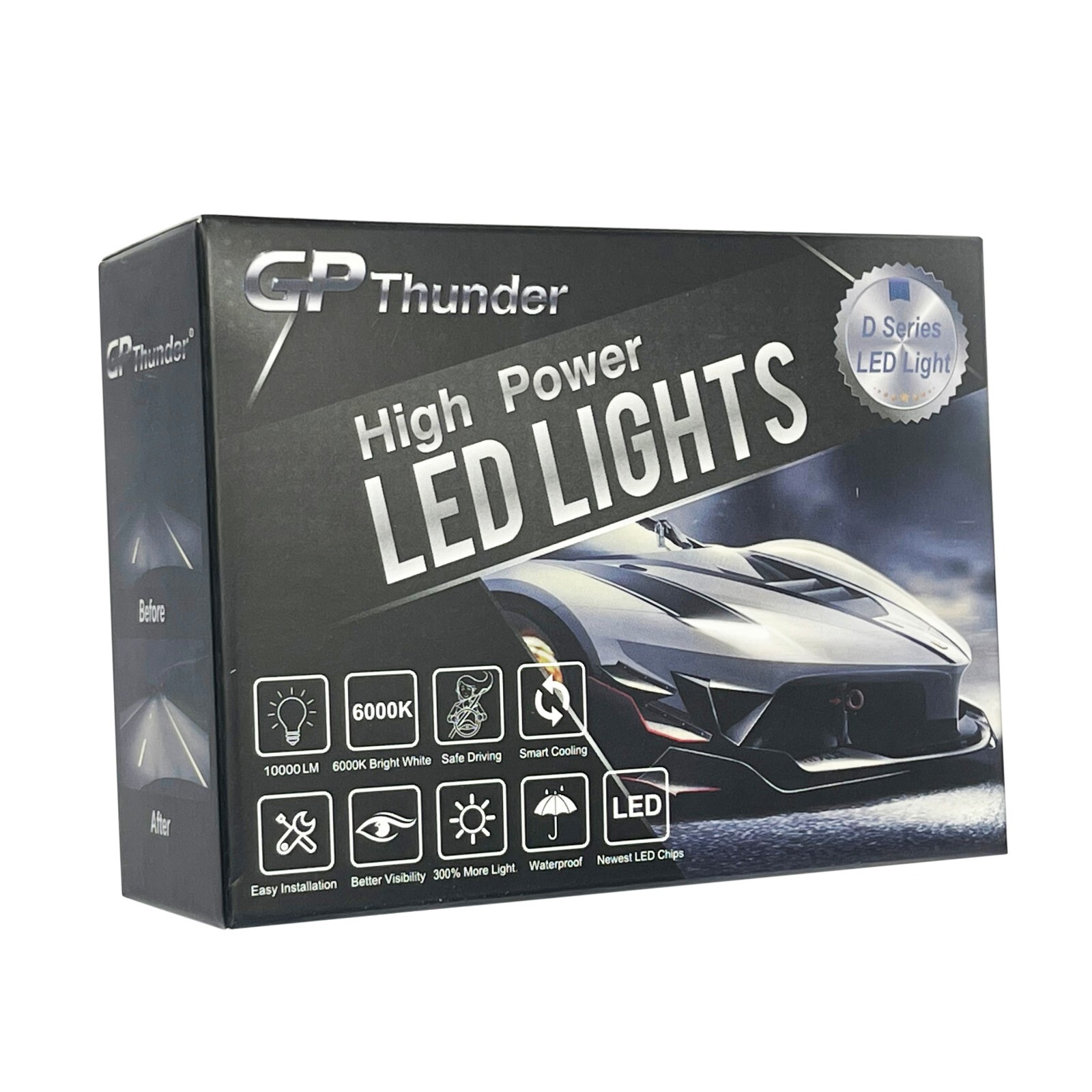 D4S D4R LED Headlight Kit Bulbs 180W 20000LM 6000K White HID Conversion Lamp
