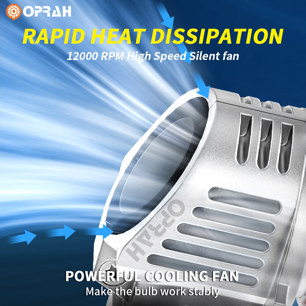 2X Super Bright H4 H7 H11 9005 LED Headlights Bulb High Low Beam 6000K White 12V