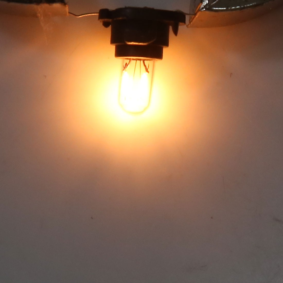 5pcs T5 Amber Dashboard Wedge Indicator Signal Light Bulbs for Car Internal