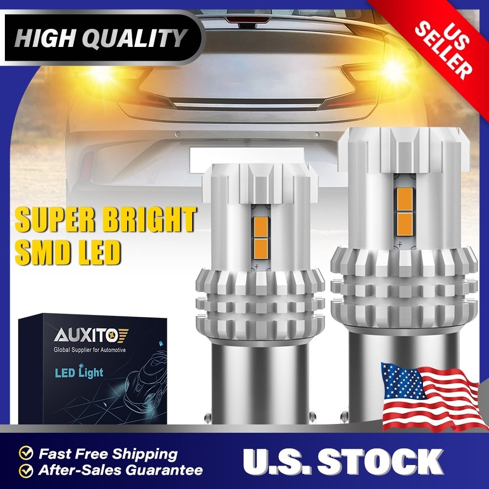 2x AUXITO 1156 12v Light Bulb Auto Car Brake Stop Signal Turn Reverse Tail Lamp