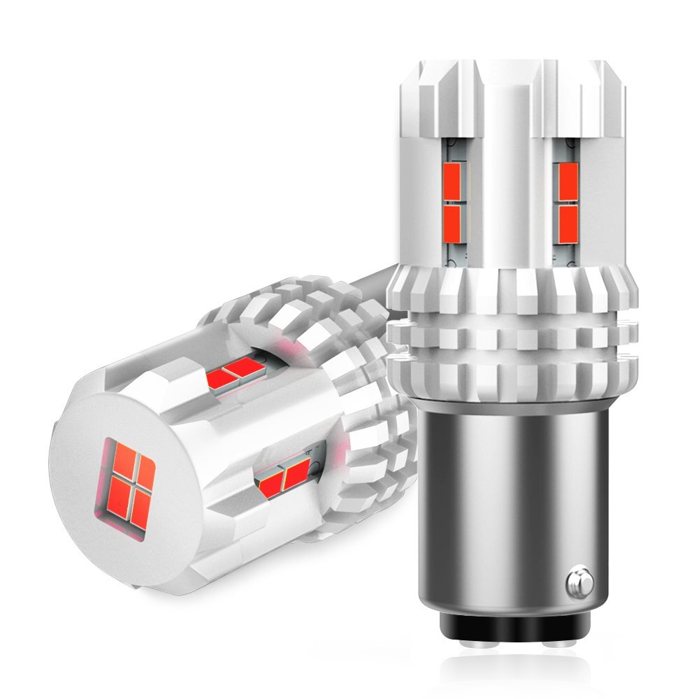 2X Car 1157 BAY15D Red 22SMD LED Bulb Tail Break Stop Turn Signal Light Lamp AU