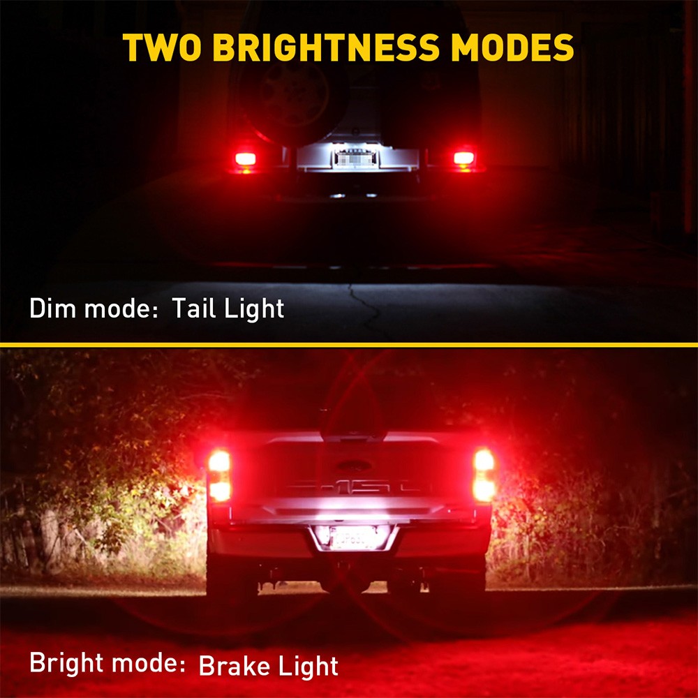 2x 7743 Led Bulbs Error Free Canbus Ready Anti Hyper Pure Red Built in Resistor