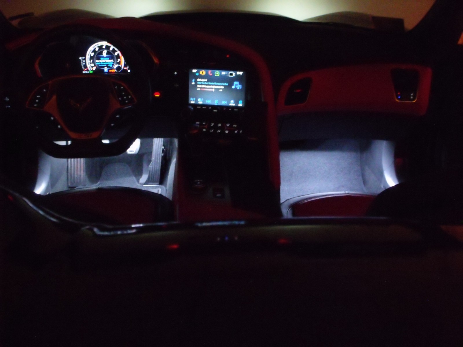 C8 CORVETTE FOOTWELL LED LIGHTING KIT , PLUG N PLAY
