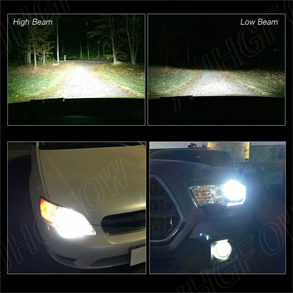 LED Headlights High Low Beam Bulbs 72000LM For Chevy GMC C1500 K1500 1990-1999