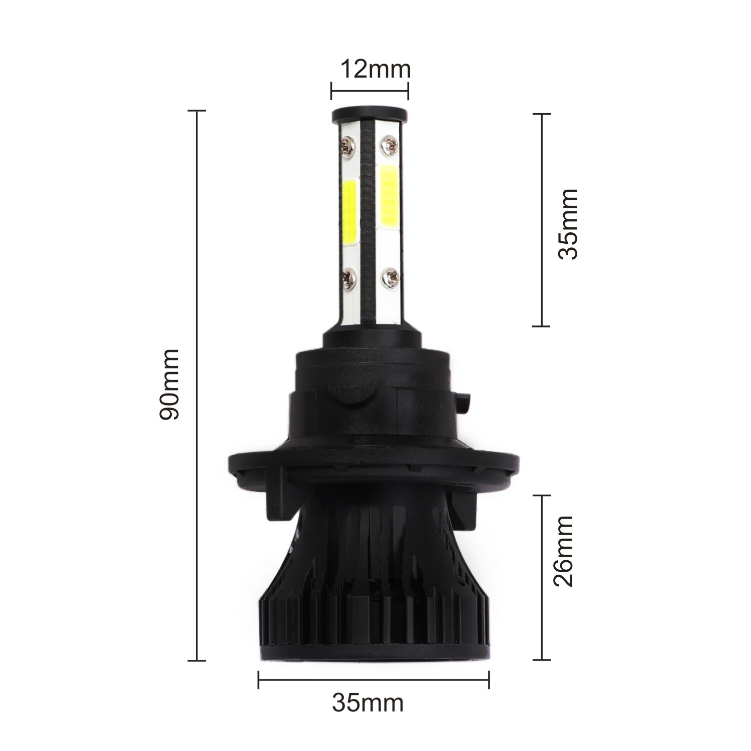 For Chrysler Aspen 2007-2009 Combo 9008 H13 9145 LED Headlight Fog Light 4 Bulbs