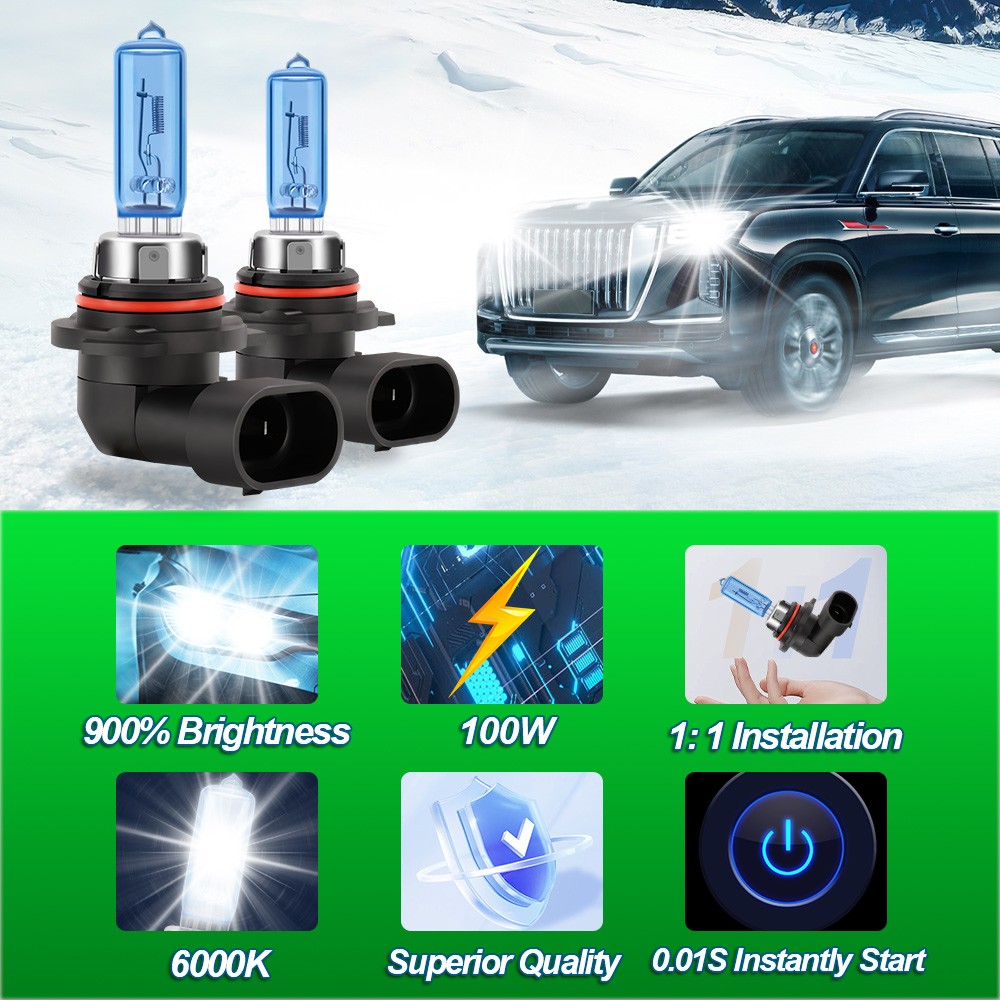 4x Halogen Headlight Bulbs 9005/9006 High/Low Beam For Lexus GS430 2001-2005