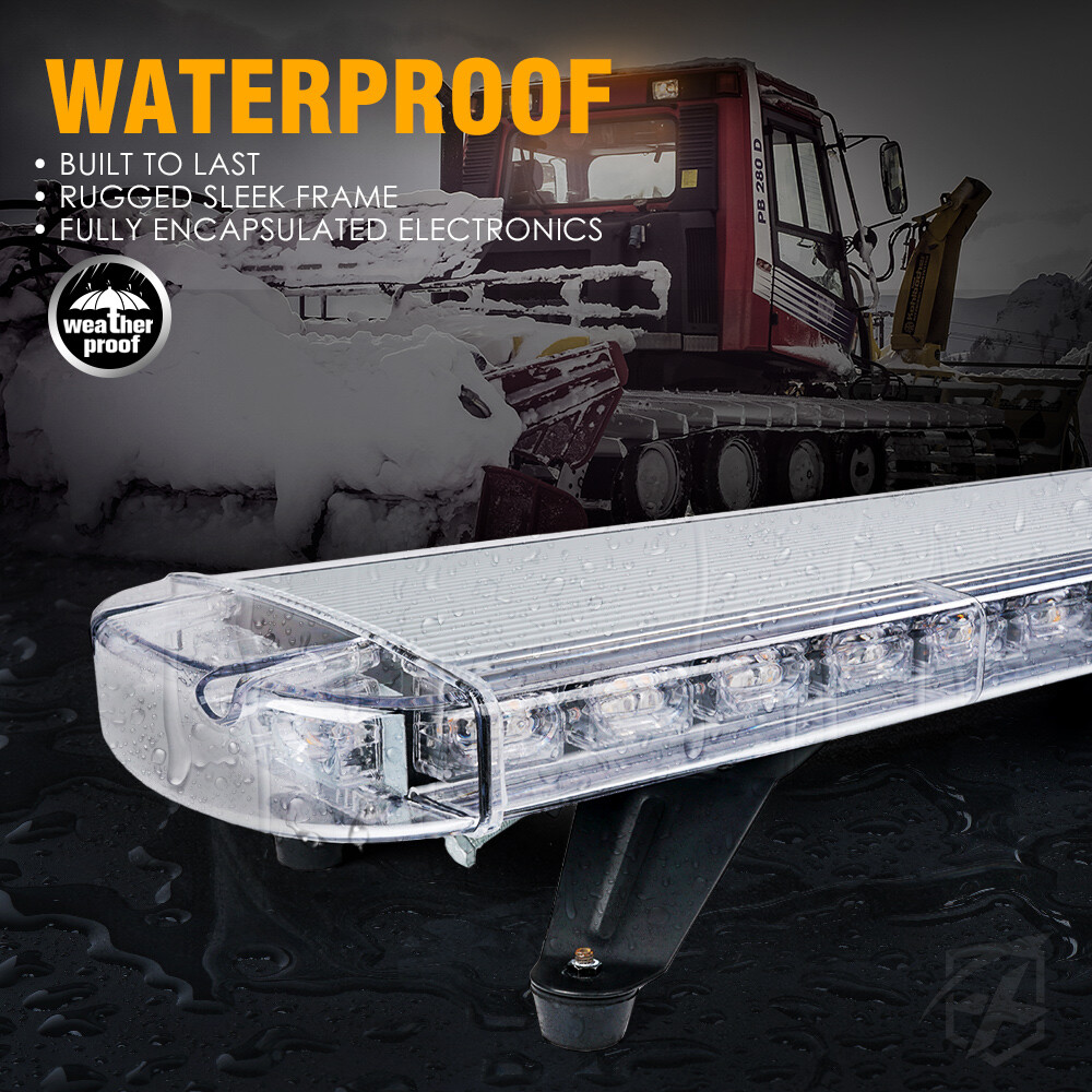 Xprite 48″ Inch 132W Amber LED Strobe Light Bar Traffic Advisor Driving Fog Lamp