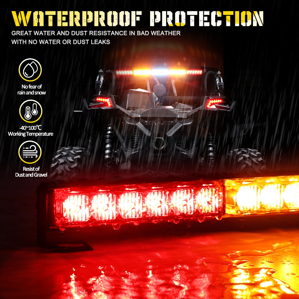 COLIGHT 30 Inch Rear Chase LED Light Bar w/ Brake Running For Yamaha YXZ1000R