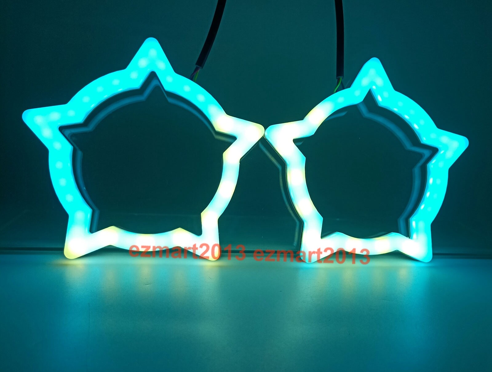 Flow chasing RGB star halo Dream color Turn Signal Flash Demon eye bluetooth DRL