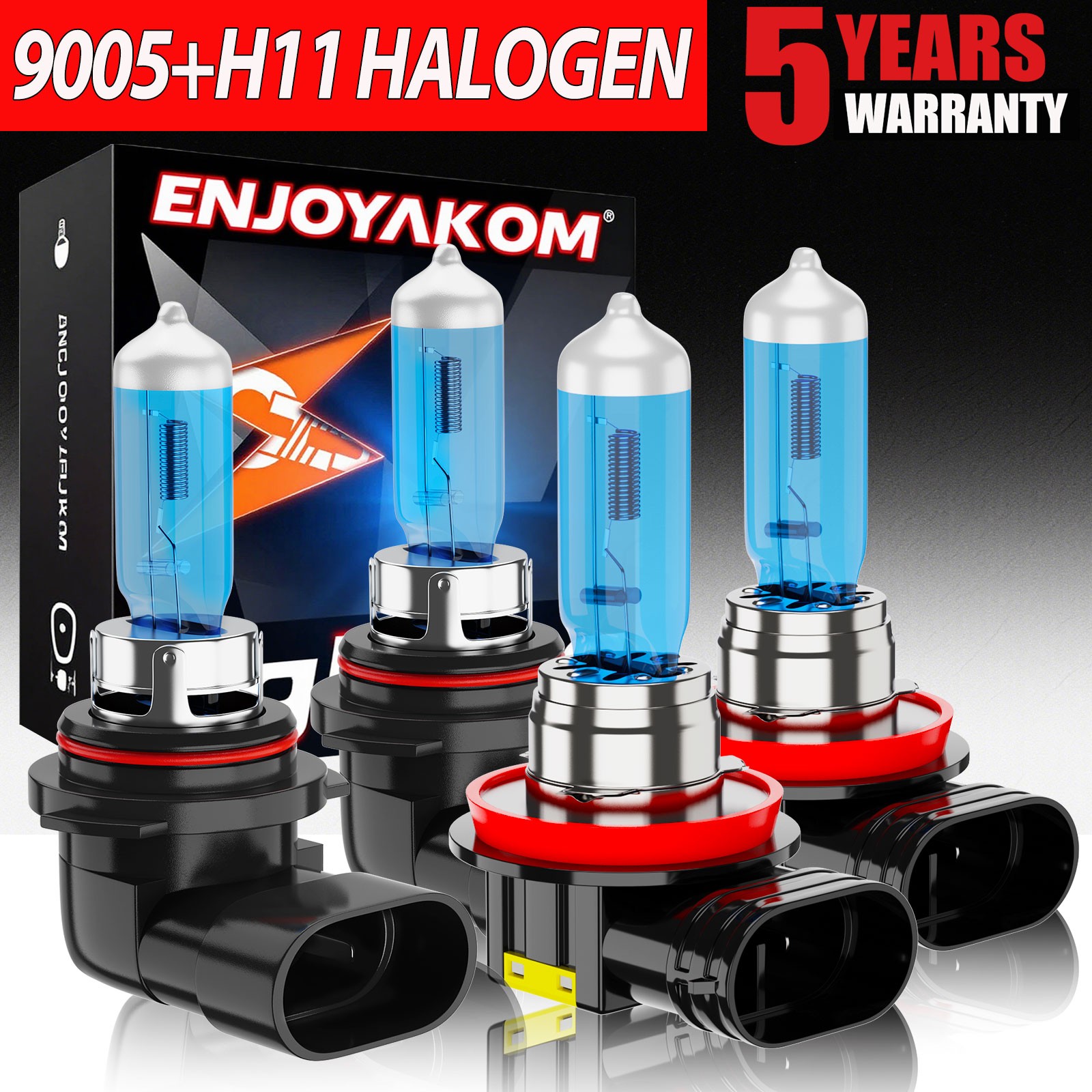 9005 H11 Halogen Headlight Bulbs High &Low Beam For Chevrolet Suburban 2015-2021