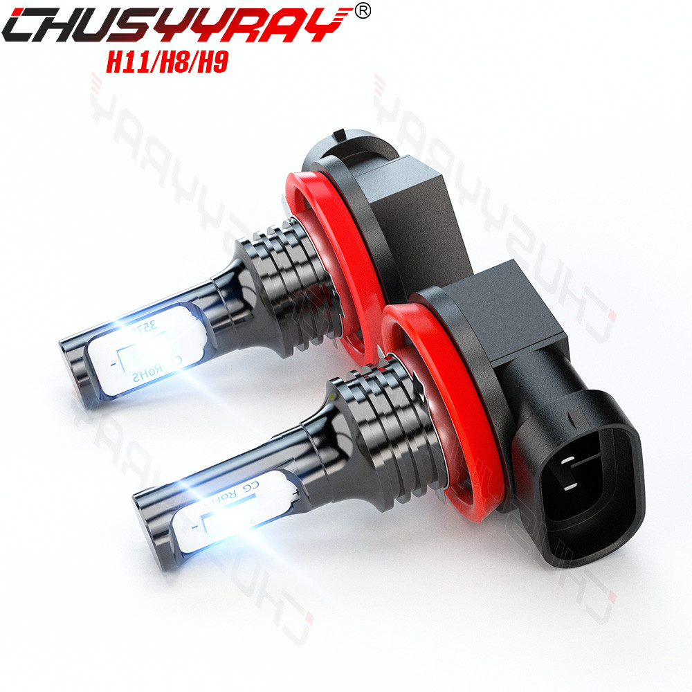 H11 H9 LED Headlight Super Bright Bulbs Kit 8000K White 330000LM High/Low Beam