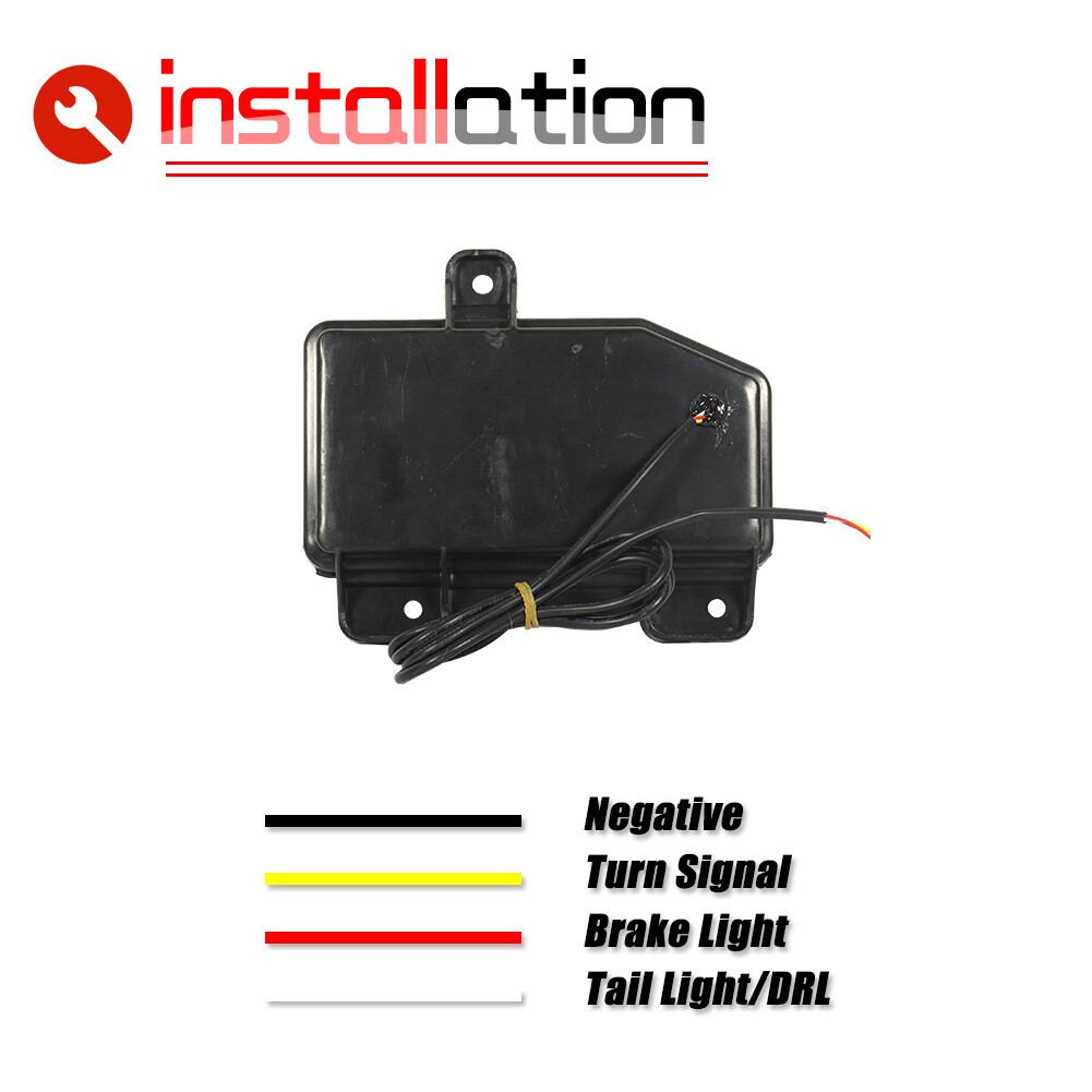 Smoked Bumper Reflector LED Tail/Brake Sequential Signal For Jeep Gladiator JT