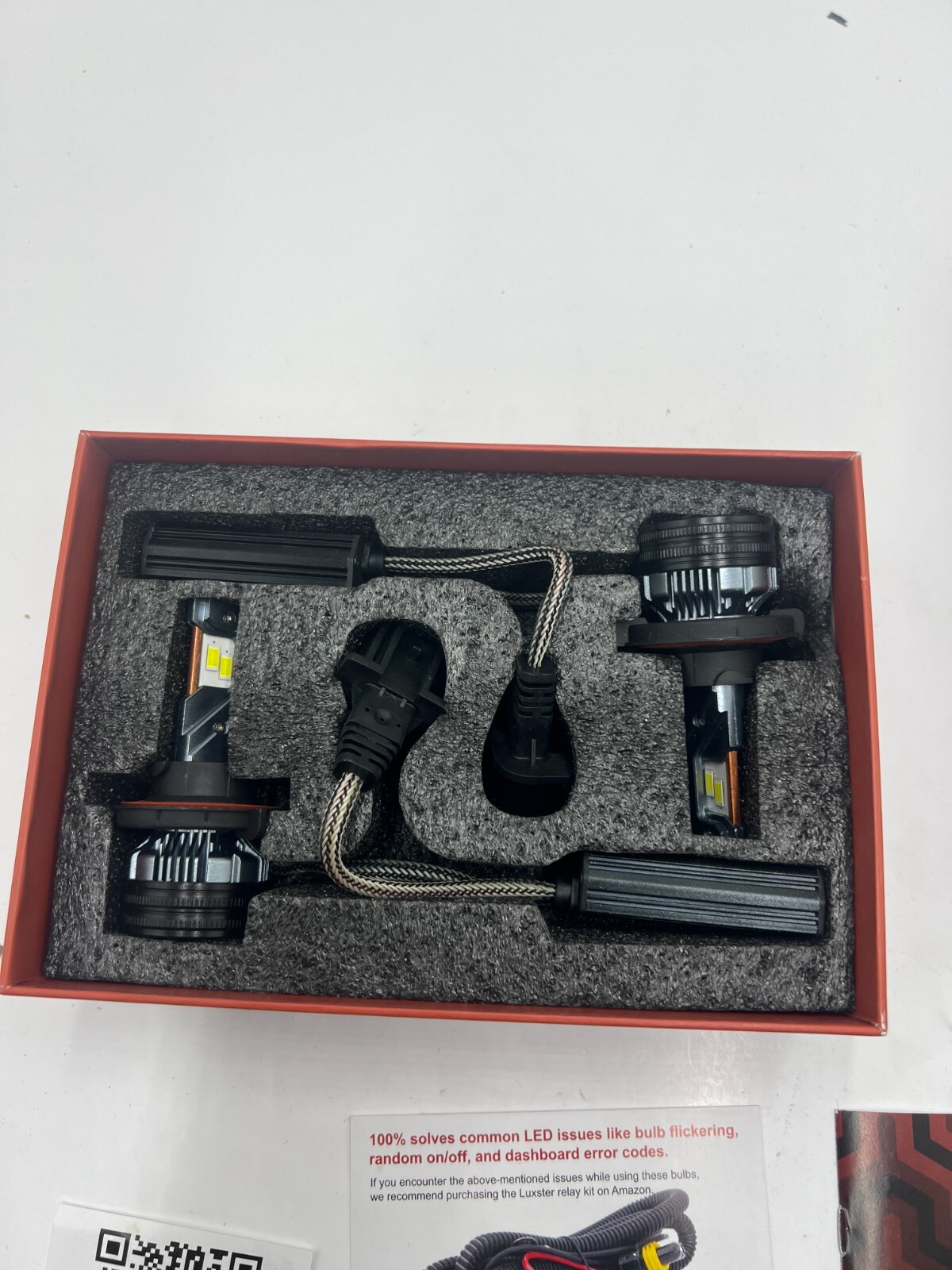(QTY 2) Luxster ‎Punisher-H13 40,000LM H13 2024 LED Bulb IP68 Waterproof
