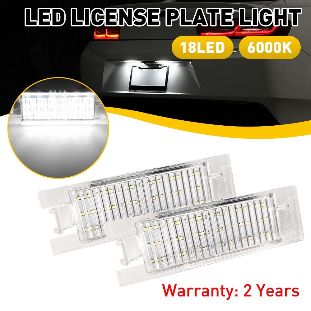 6000K WHITE LED License Plate Light Super For Bright Chevy Camaro Malibu VoltO