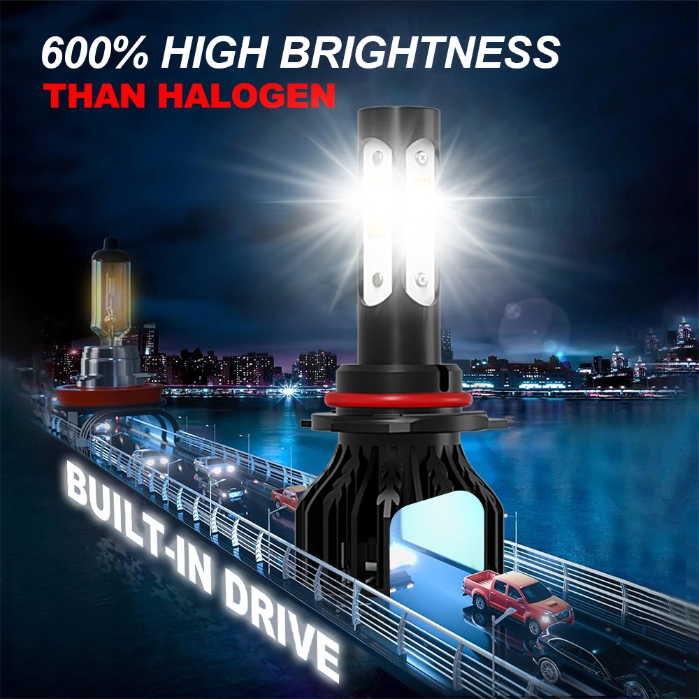 6x LED Headlight Bulbs Hi/Lo Beam Fog Light 12000Lm For Toyota Corolla 2005-2008
