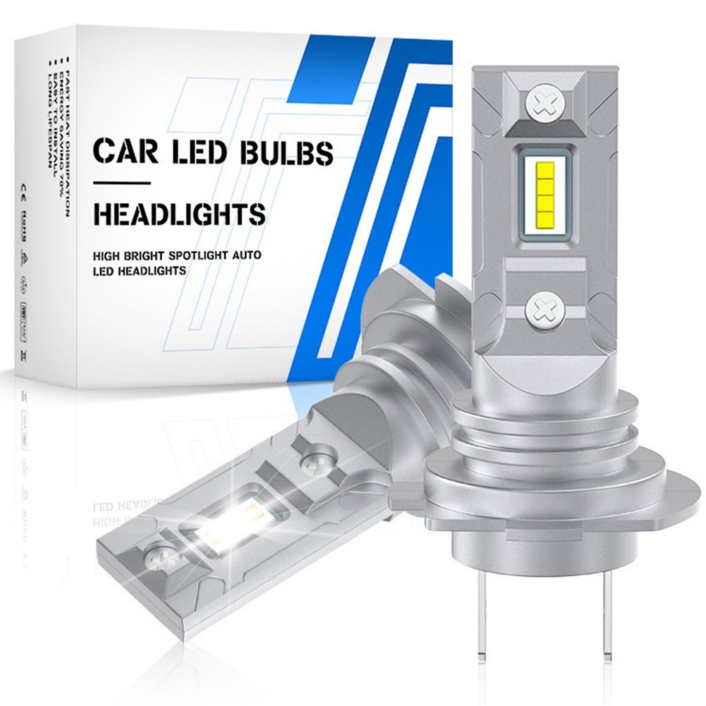 Aviation Aluminum H7 LED Headlight Bulbs with 4000LM Bright White Light