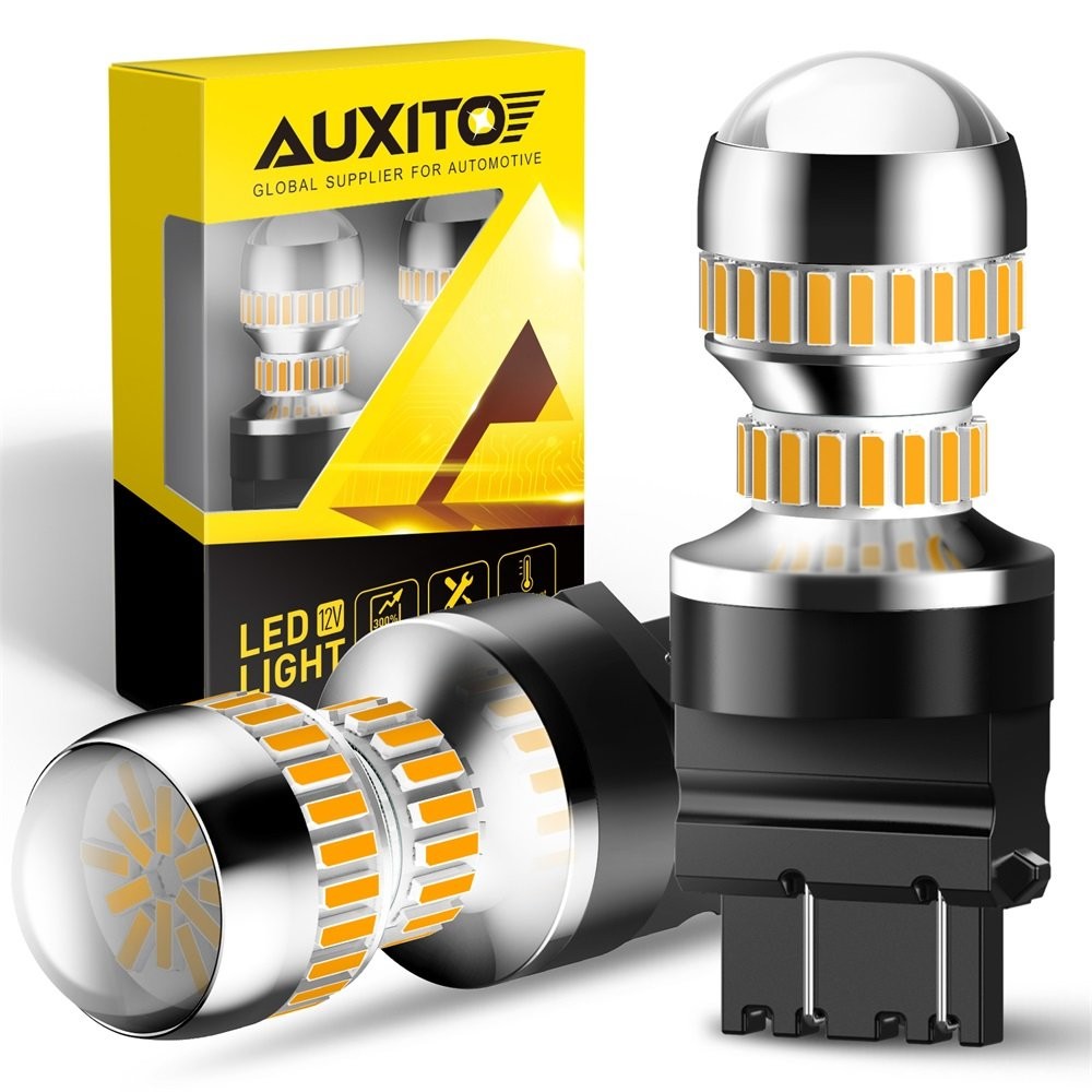 3157 4057 T25 54SMD LED Front Turn Signal Light Bulbs Amber Error Free Canbus A+