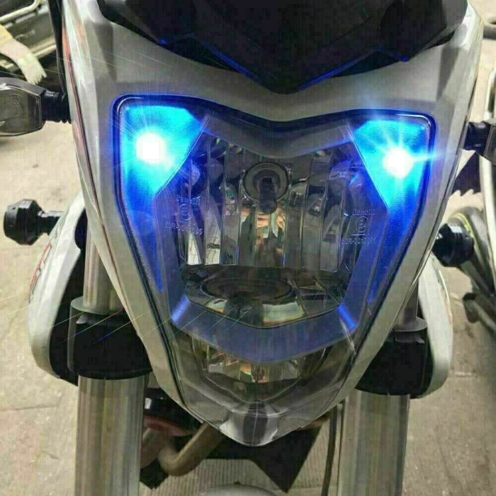 Ultra Blue 12-SMD T10 2825 168 194 Wedge LED Parking Lights Bulbs For Motorcycle