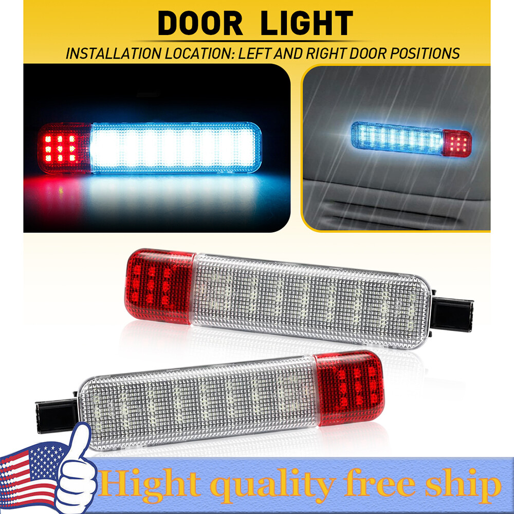 For Chevy Silverado Tahoe Suburban Sierra Front L+R Door Reflector Light Panel F
