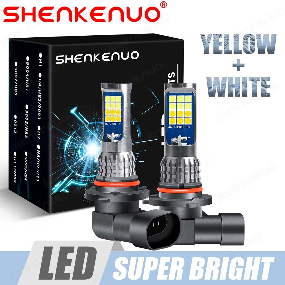 9006 Switchback Dual Color White YELLOW Daytime Running Light Bulb|Fog|Headlight