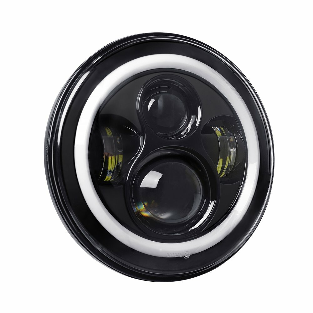 Pair 7Inch LED Headlights Green Halo For 1953-1977 Ford F-100 F-250 F-350 Pickup