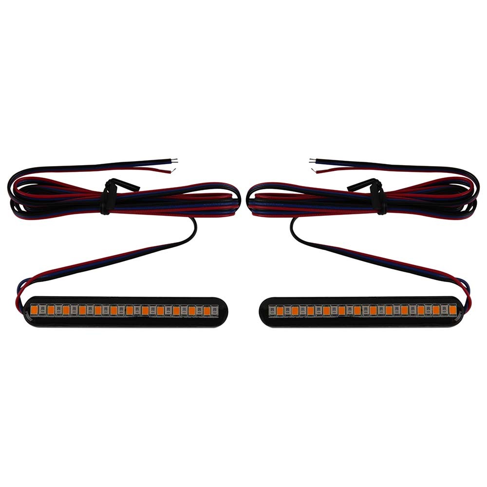 Flowing LED Strip Lights Motorcycle Turn Signal For Honda Suzuki Yamaha Kawasaki