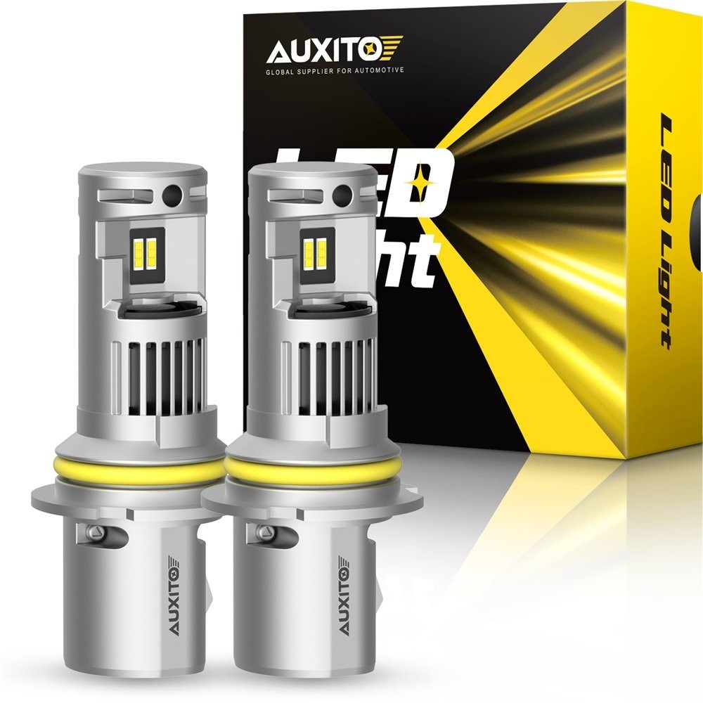 AUXITO 9007 HB5 Hi-Lo Beam LED Headlight Bulb Conversion Kit White 6000K Q16 EXC