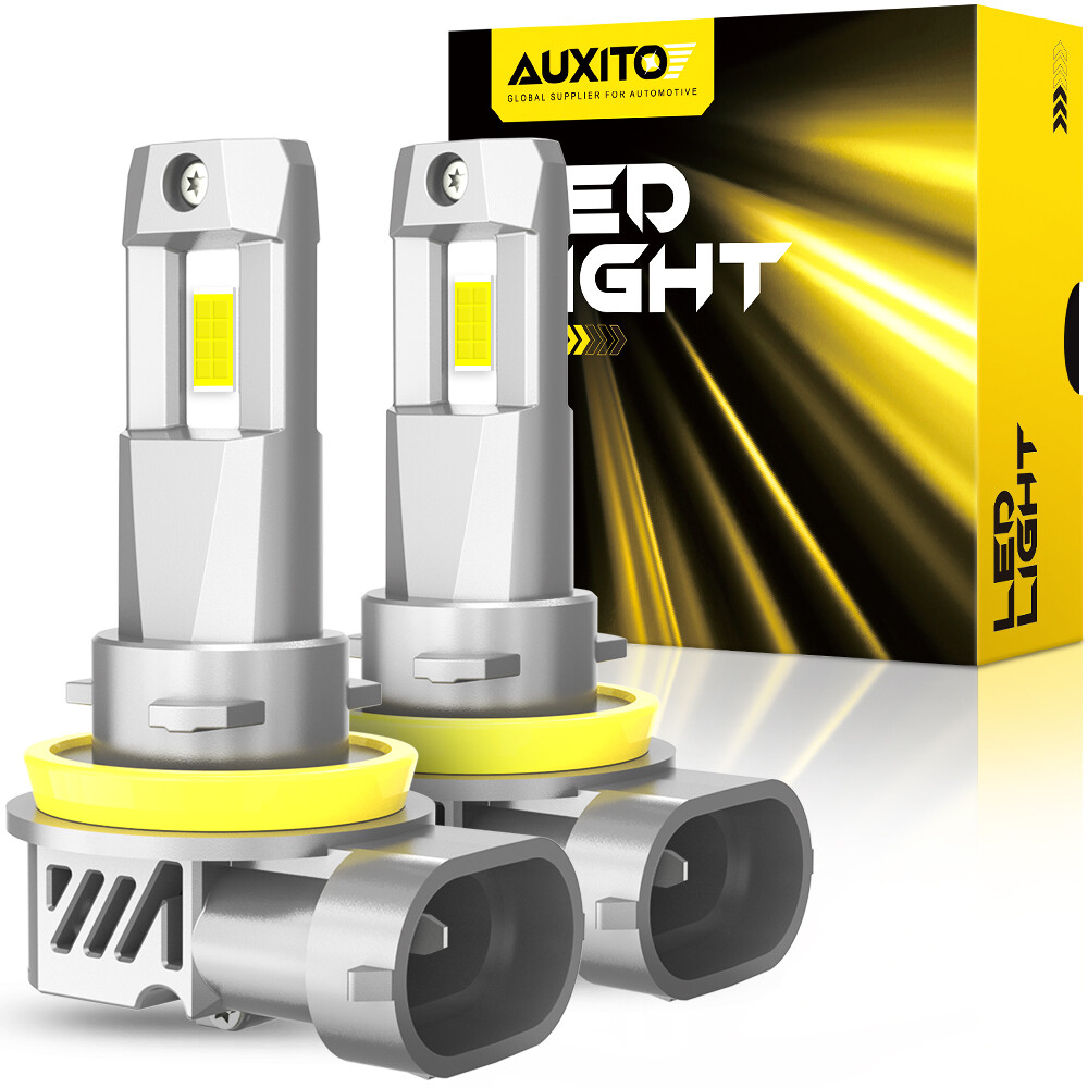 AUXITO Combo White 6500K LED Headlight Kit 9005 H11 Bulbs High + Low Beam New