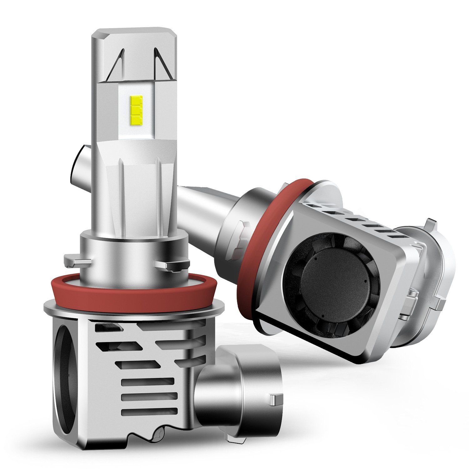 AUXITO 16000LM 60W H11 H9 H8 ZES LED Headlight Bulbs Pair DC9V-30V 6500K White