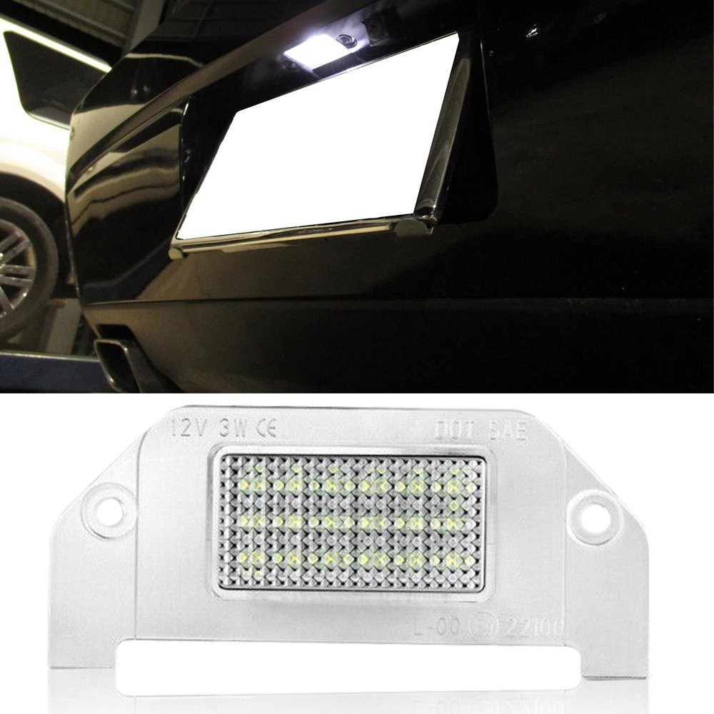 For Dodge Bright White 18-LED License Light Plate 6000K Bright Super Accessories