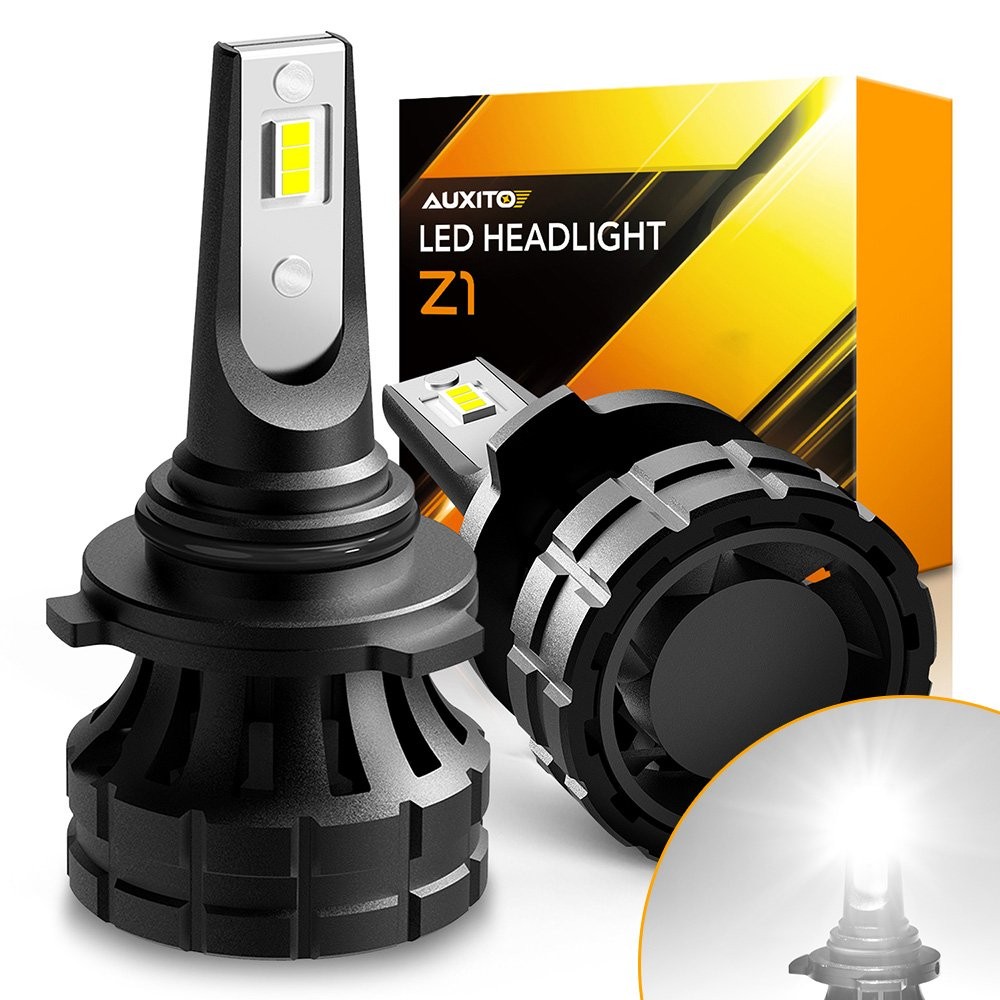9005 AUXITO HB3 LED 9006 Headlight Bulbs Kit High Beam 6000K White 20000LM Z1 D