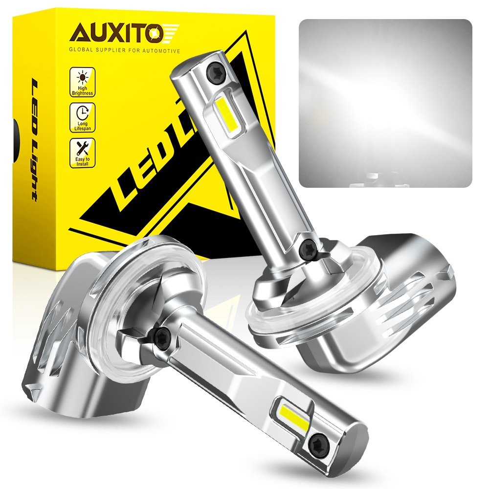 AUXITO H27W/2 (881) LED Fog Daytime Running Light White Bulbs High Power 2pcs
