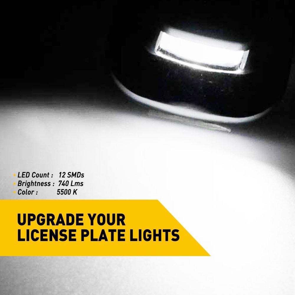 LED License Plate Light 5500K Lamps For C/K 1500 Chevrolet 2500 3500 Pickup USO