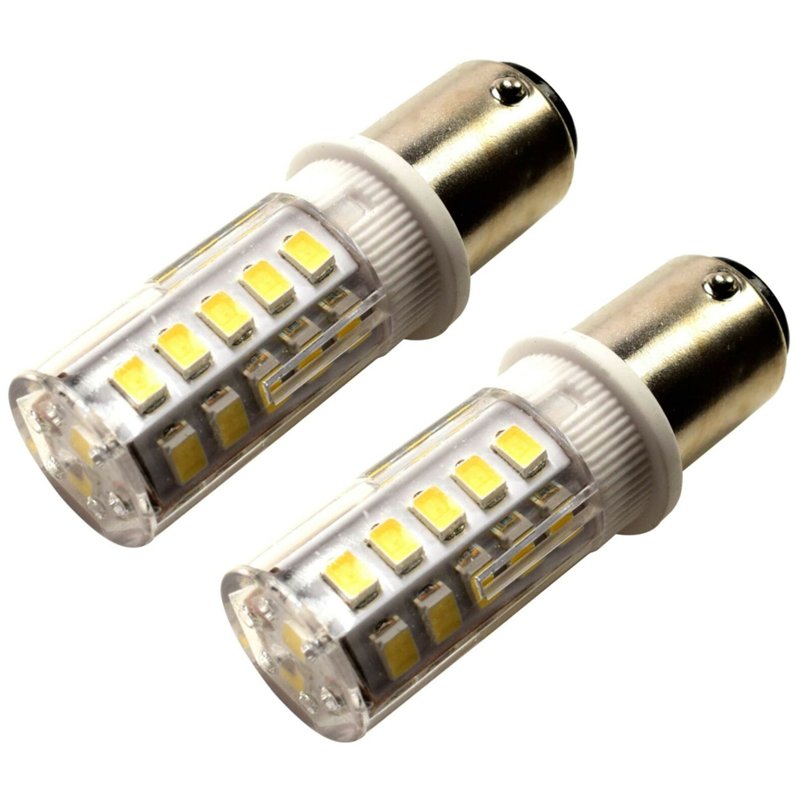 TWO 12v-24v DC BA15d marine Bulb replacement for 1076 1142 Car, RV dome lighting