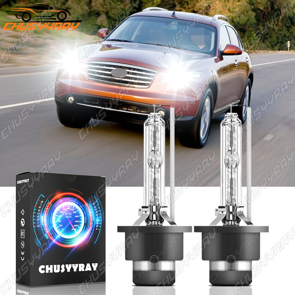HID Headlight Bulb For Infiniti FX35 2003-2012 High & Low Beam Stock Fit Qty2