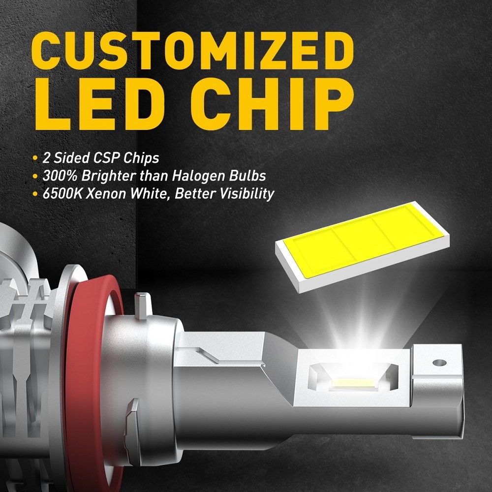 AUXITO White/Yellow H11 H8 H9 LED Fog Light Daytime running light Headlight New