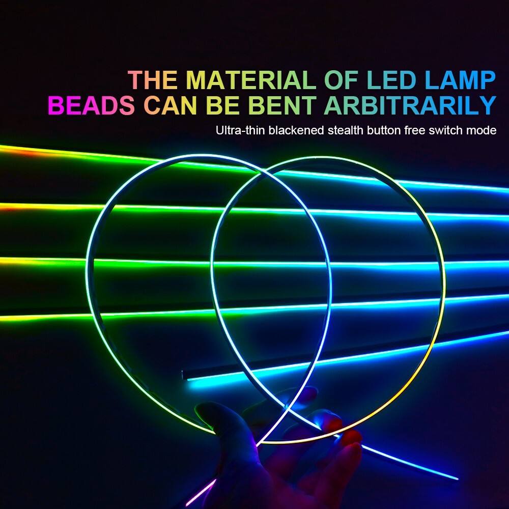 RGB Remote APP Car Symphony Ambient Light 256 Color Led Atmosphere Acrylic Strip