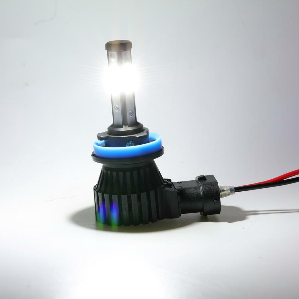 IRONWALLS H11 H9 LED Headlight High/Low Beam Super Bright 6500K White 360000LM