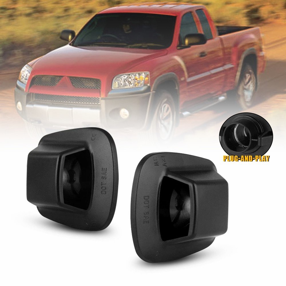2x Rear License Plate Light Cover for 1997-2010 Dodge Dakota 2011 RAM Dakota USA