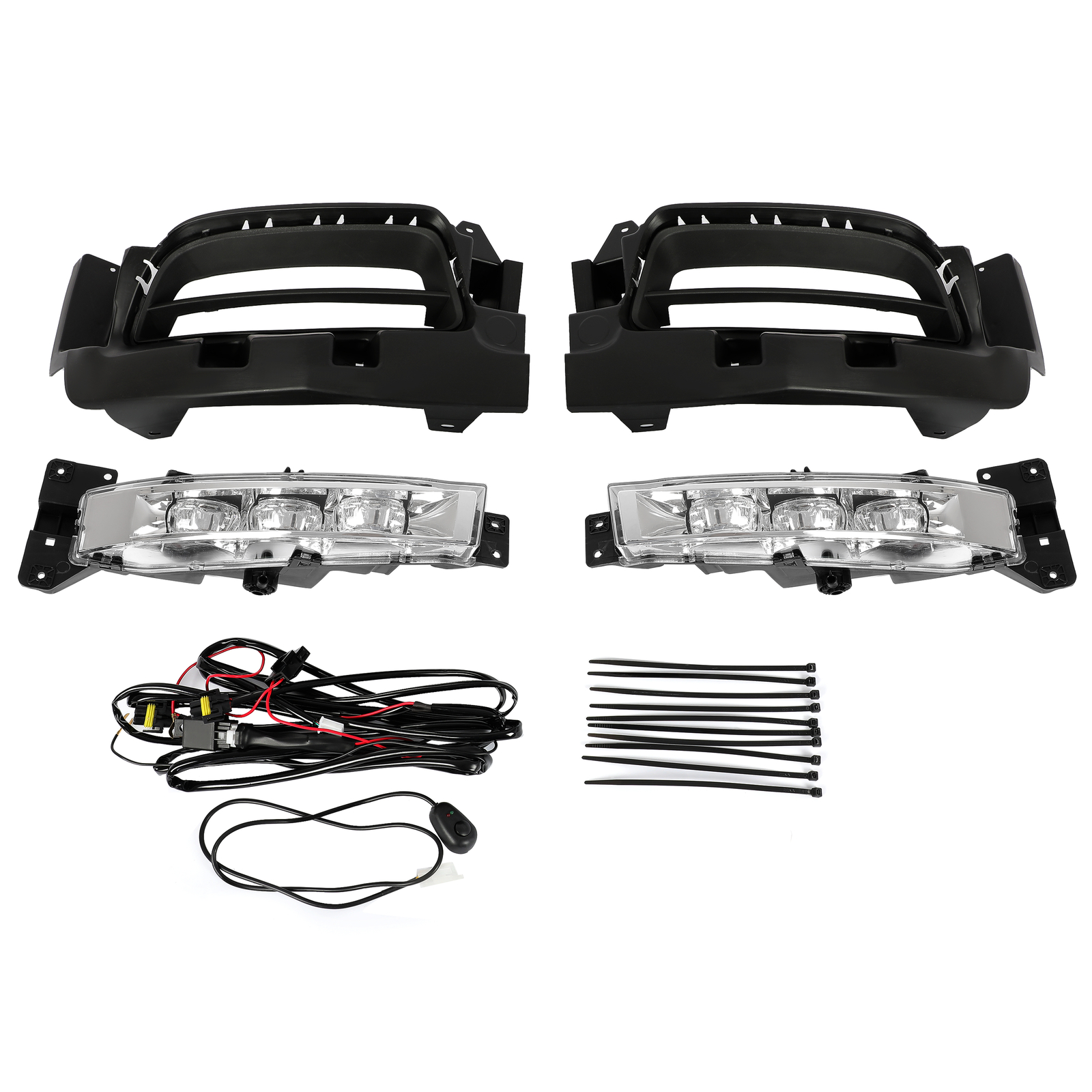 Fog Lights Lamp w/Switch LED For Dodge Charger 2015-2022 Driver & Passenger Side