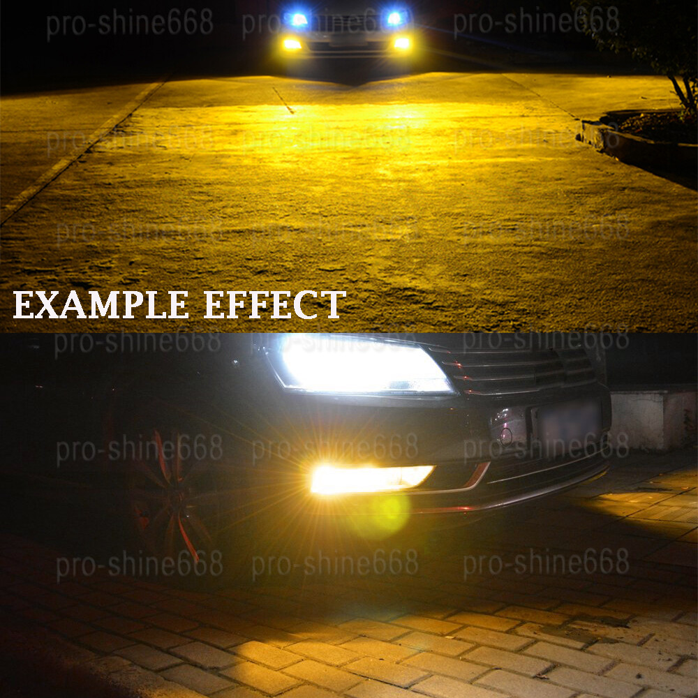 Amber Yellow LED Car Fog Driving Light Bulb Lamp 30SMD 3030 5201 9009 PS24W 5202
