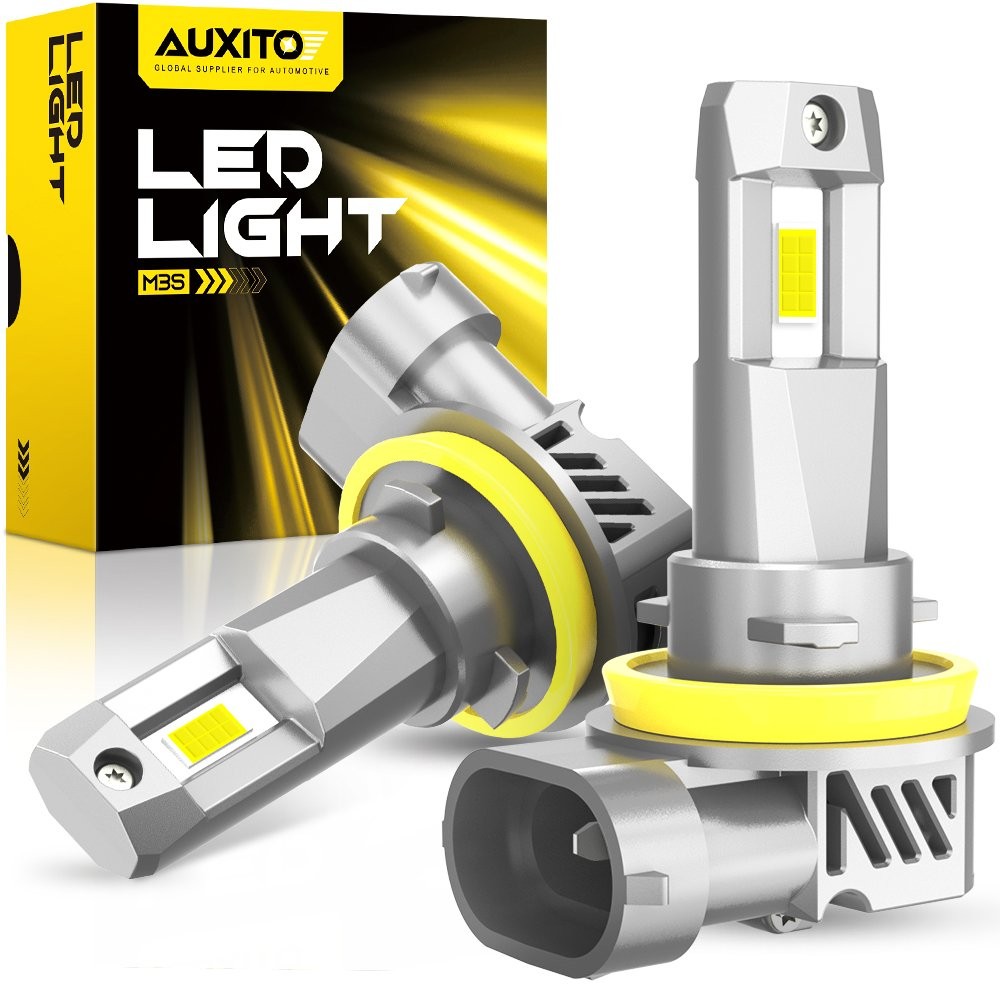 AUXITO H11 LED Headlight Super Bright Bulbs Kit 6500K White 330000LM Low Beam